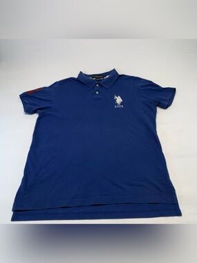 Authentic U.S. Polo Assn. Blue Big Pony Polo Shirt - Style 11304488